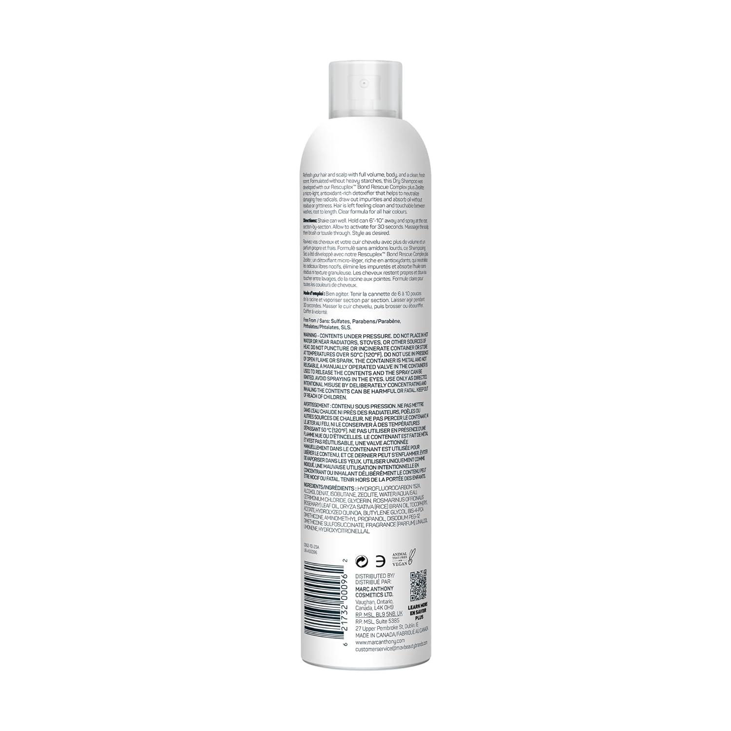 imageMarc Anthony Bonding Dry Shampoo Invisible Detox for Damaged Hair Repair Bond Rescuplex for Moisturizing Strengthening Hair Bonds amp Fuller Look 7 oz
