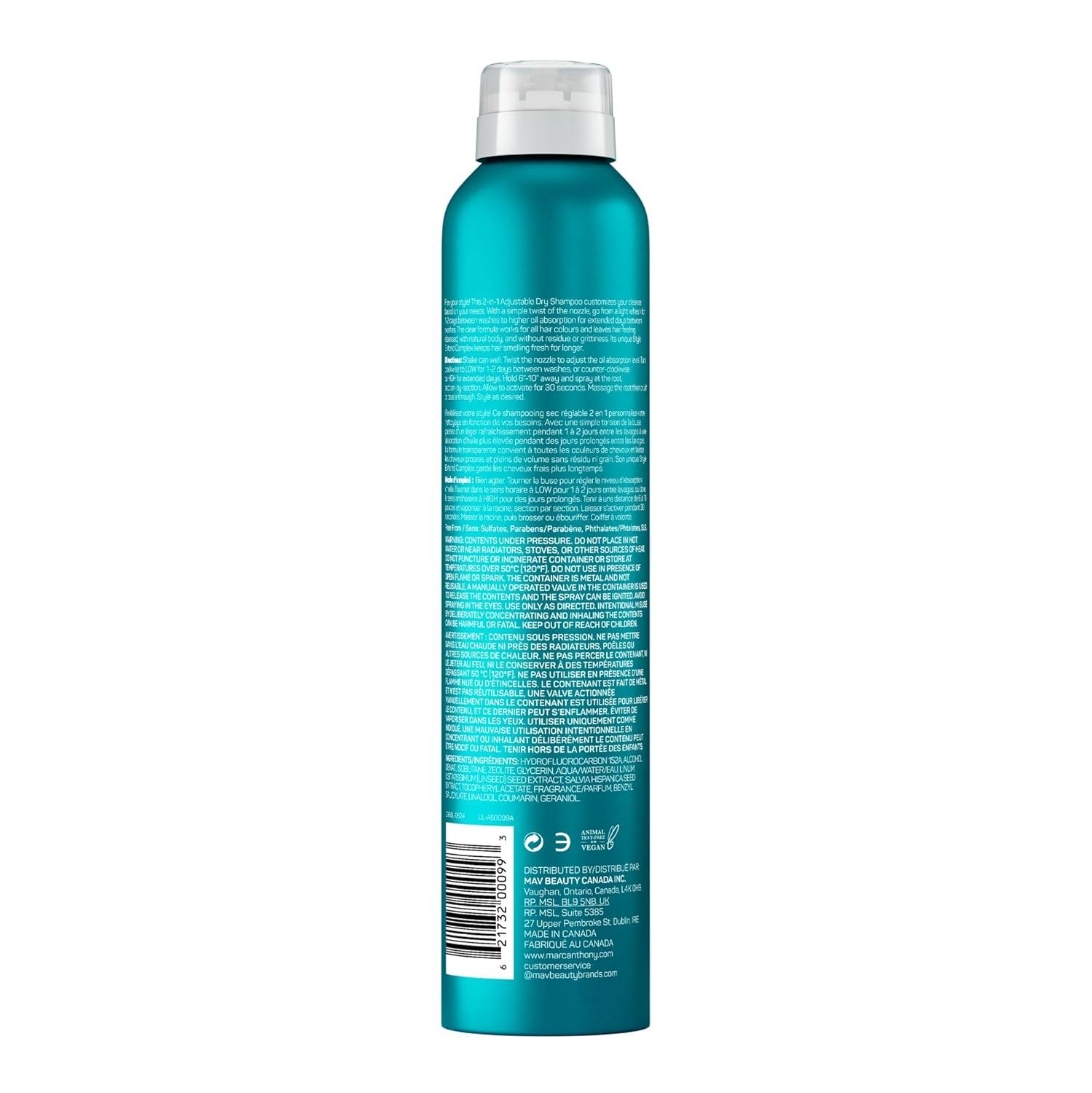 imageMarc Anthony Dry Shampoo for Women amp Men Style Flex 2in1 Adjustable Spray 2 Cleaning Levels Dry Shampoo for Refreshed WellGroomed Hair Between Washes All Hair Colors 7 oz