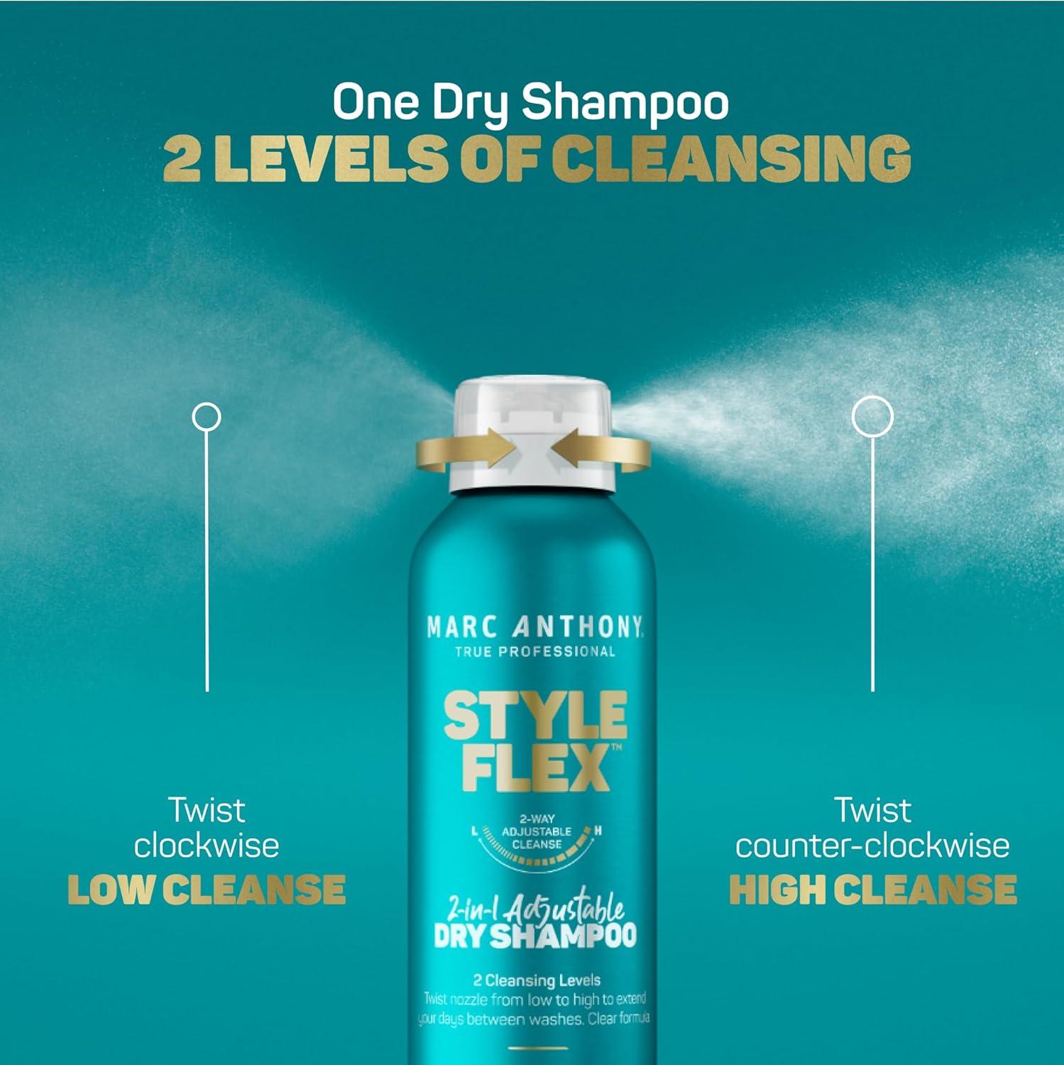 imageMarc Anthony Dry Shampoo for Women amp Men Style Flex 2in1 Adjustable Spray 2 Cleaning Levels Dry Shampoo for Refreshed WellGroomed Hair Between Washes All Hair Colors 7 oz