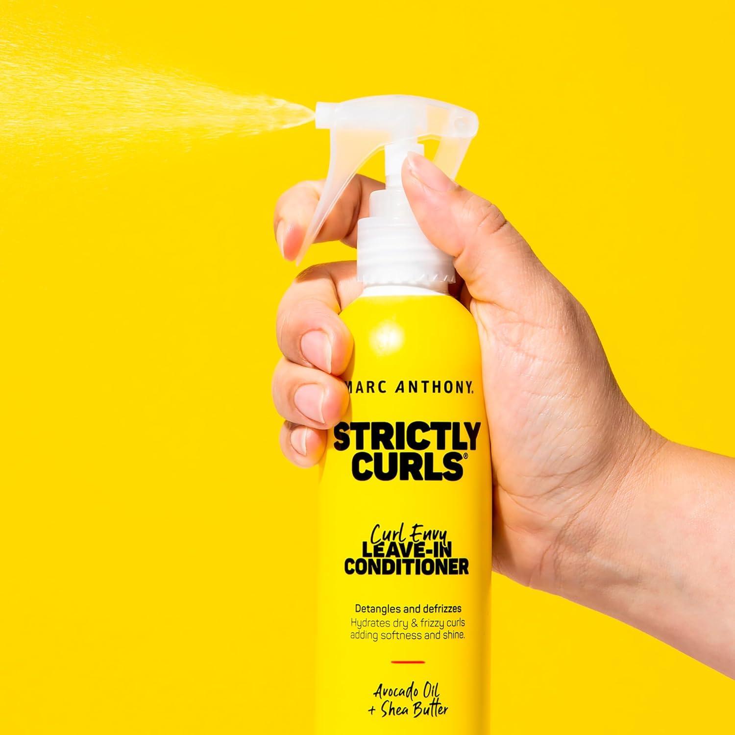 imageMarc Anthony LeaveIn Conditioner Spray Coconut Oil amp Shea Butter AntiFrizz Biotin Hair Detangler Spray to Moisturize for Softer Smoother Hair Sulfate Free Styling ProductStrictly Curls
