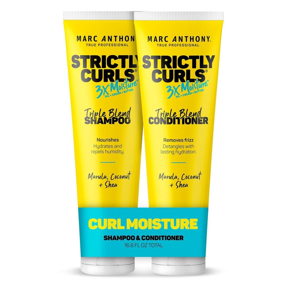 imageMarc Anthony Big Volume Hair Shampoo amp Conditioner Set for Fine Thin Hair Lightweight Volumizing Shampoo amp Conditioner for Gentle Cleansing FrizzFree amp SulfateFree Hair Care ProductStrictly Curls