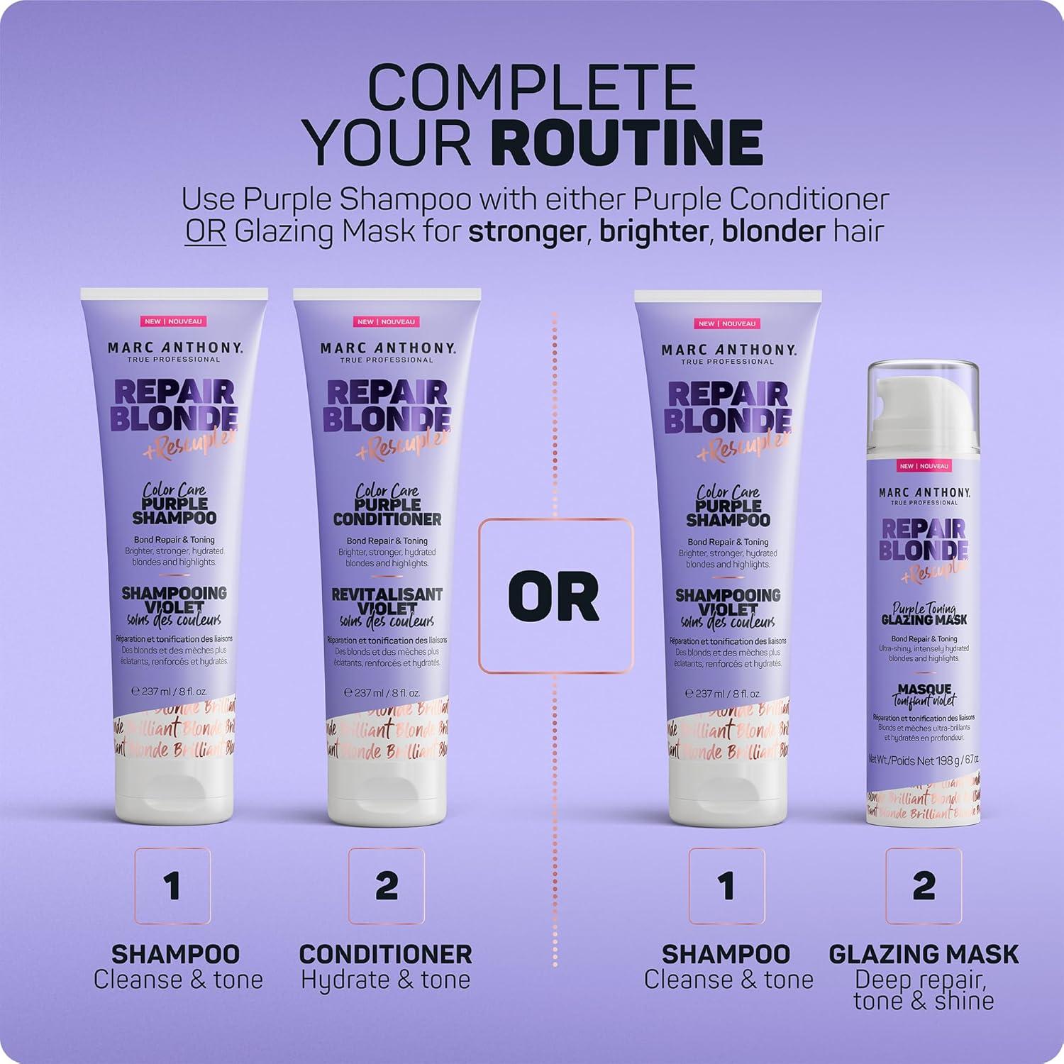 imageMarc Anthony Curly Hair Shampoo Strictly Curls 3x Moisture For Curl Defining amp Curl Enhancing Shea Butter Marula Oil Aloe Vera amp Coconut Cream Sulfate Free amp Color Safe For Dry Damaged HairRepair Blonde Purple Shampoo