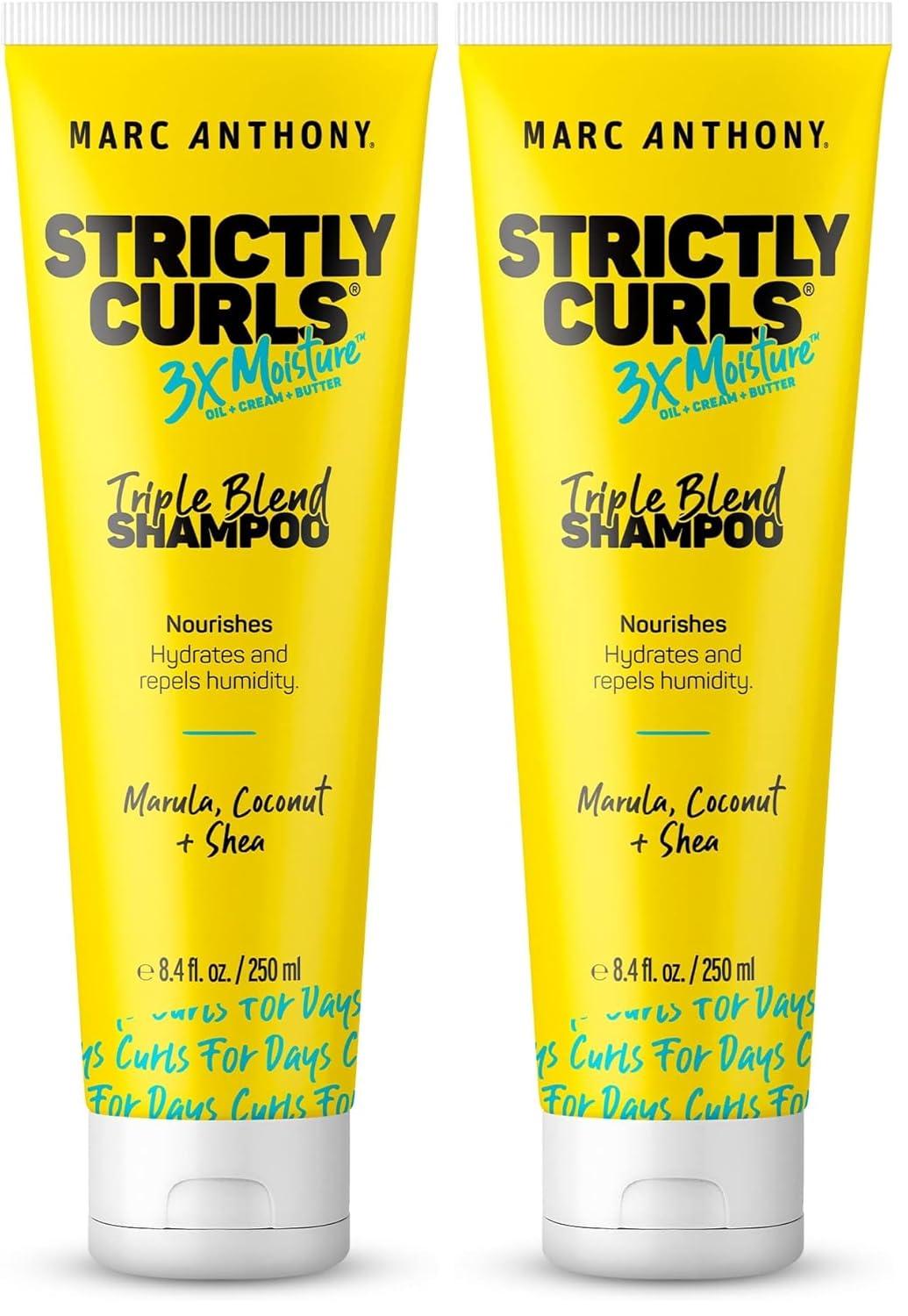 imageMarc Anthony Curly Hair Shampoo Strictly Curls 3x Moisture For Curl Defining amp Curl Enhancing Shea Butter Marula Oil Aloe Vera amp Coconut Cream Sulfate Free amp Color Safe For Dry Damaged HairStrictly Curls 3x Moisture Shampoo